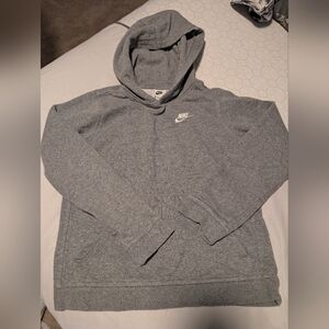 Nike Heather Gray Pullover Hoodie